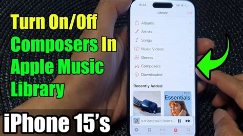 IPhone 15 15 Pro Max How To Turn On Off Composers In Apple Music