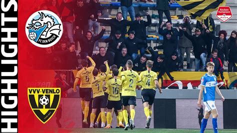 Samenvatting Fc Den Bosch Vvv Venlo 19 11 2022 Youtube