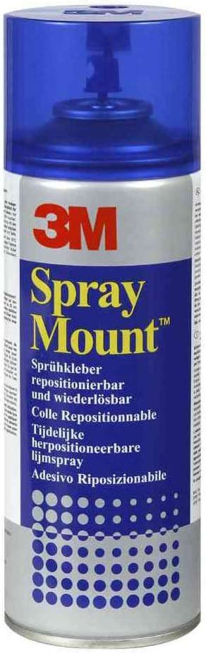 3m Spray Mount Repositionable Spray Adhesive 400ml Aerosol Each