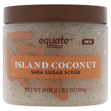 Equate Shea Sugar Scrub Island Coconut 18 Oz