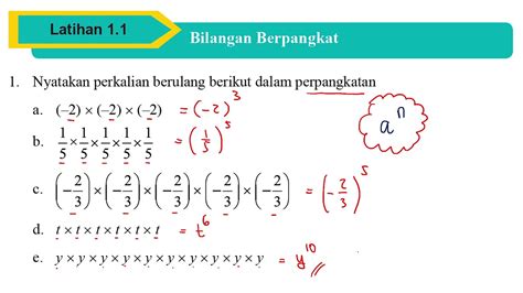 Soal Latihan Perpangkatan Dan Bentuk Akar Latihan 11 No 1 Dan 2 Matematika Smp Kelas 9 Youtube