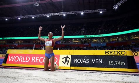 Yulimar Rojas rompe récord mundial en Salto Triple al lograr 15 74