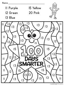 100 Days Smarter Coloring Page Coloring Pages