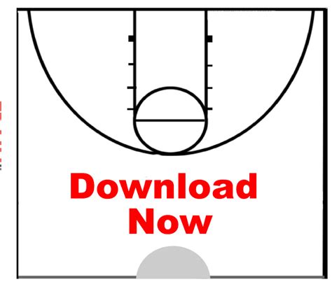 Free Printable Basketball Court Diagrams