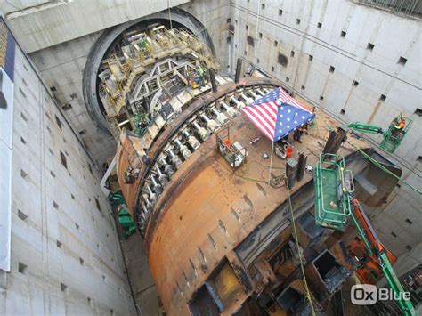 Bertha A Foot Diameter Tunnel Boring Machine Being Disassembled