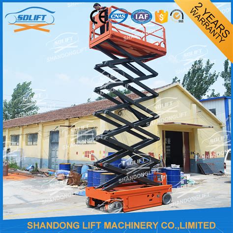 M Kg Electric Aerial Scissor Lift Self Propelled Work Platform Ce Iso