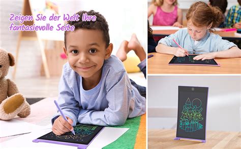 Tecjoe Pack Lcd Schreibtablett Zoll Buntes Doodle Board F R