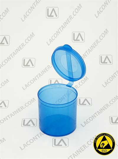 Polyvials Ep2516 Bas Blue Static Dissipative Esd Plastic Vials