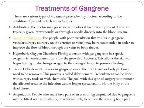 Ppt Gangrene Overview Symptoms Causes Diagnosis And Treatment Powerpoint Presentation