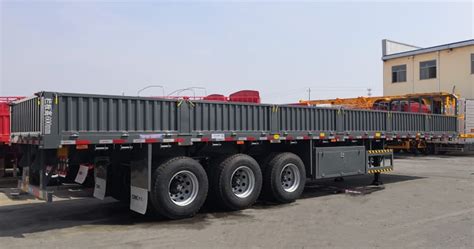 CIMC 3 Axle 60 Ton Drop Side Trailer For Sale In Congo Matadi