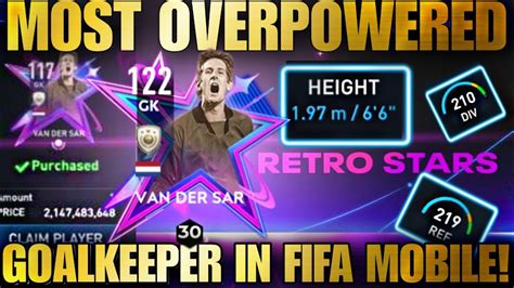 2 Billion Coins Gk 117 Ovr Retro Stars Van Der Sar Review Fifa Mobile