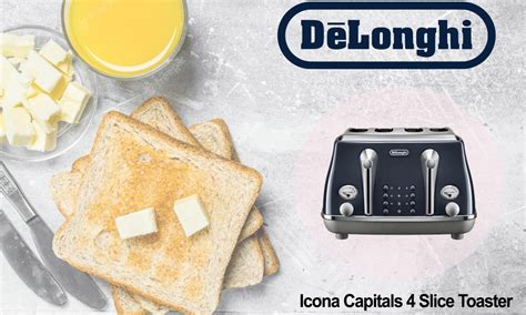 Delonghi Icona Capitals Slice London Blue Ctoc Bl Toaster