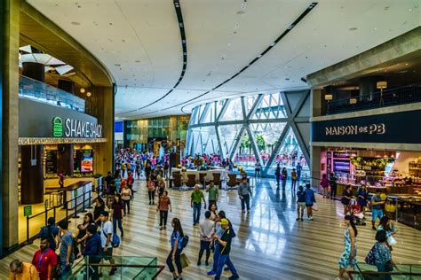 Jewel Changi Airport Singapore Terminal 1 Entrance Editorial