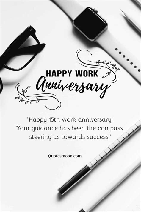 Happy 15 Year Work Anniversary Message, Quotes And Images - Quotesmoon