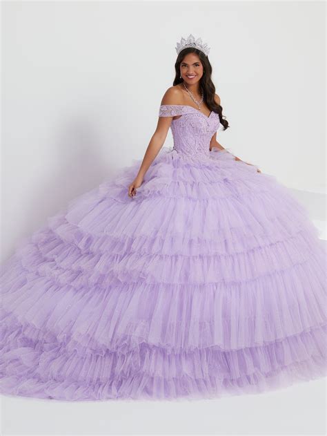 Tiered Puff Sleeve Quinceanera Dress By House Of Wu 26068 2 Black