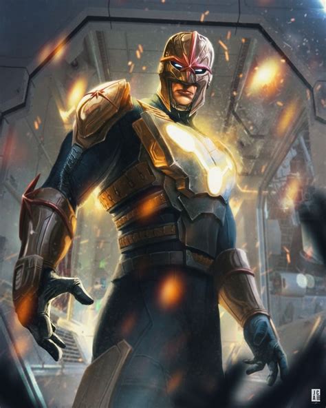 ArtStation - My concept of an MCU Nova., Jackson Caspersz | Marvel nova ...