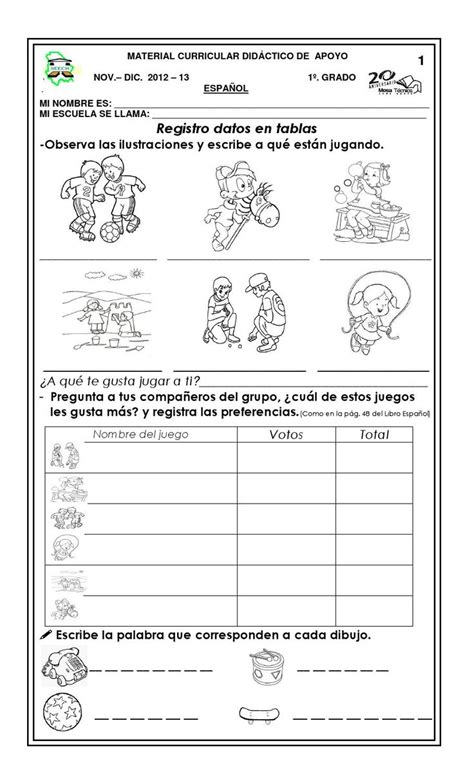 Fotocopiable Primer Grado Bloque Primeros Grados Grado Didactico