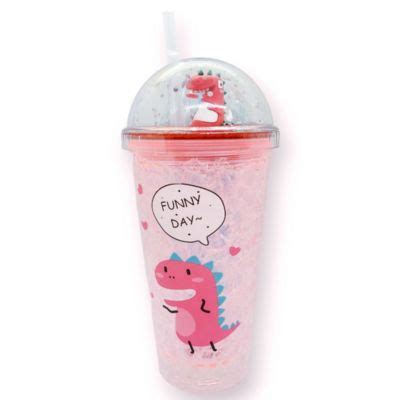 Vaso Tomatodo Modelo Dinosaurio Con Luces 450 Ml GENERICO Falabella