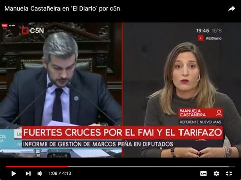 Video Manuela Castañeira en El Diario por c5n Nuevo MAS Nuevo MAS