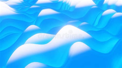 Cartoon Abstract Neon Color Waves With Glare Background Animation 3D