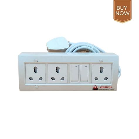 Indrico A Electric Multi Outlet Extension Board Box Mm Cable With