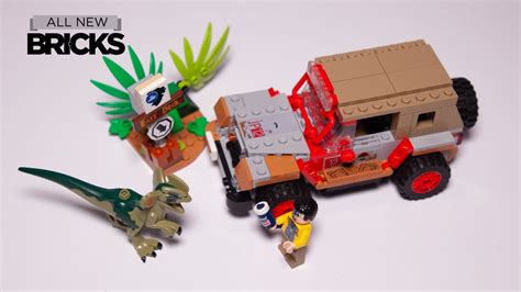 Lego Jurassic World Dilophosaurus Ambush Speed Build Brick