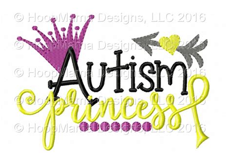 Autism Princess By Hoopmama Designs Thehungryjpeg