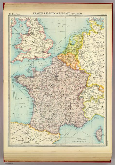 France Belgium Holland Political David Rumsey Historical Map