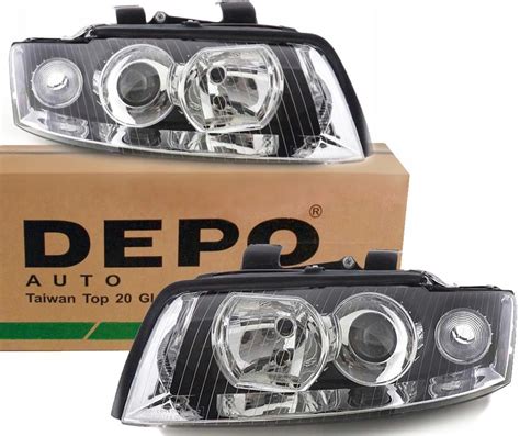 Lampa Przednia Depo Reflektory Lampy Audi A B Nowe Kpl Opinie