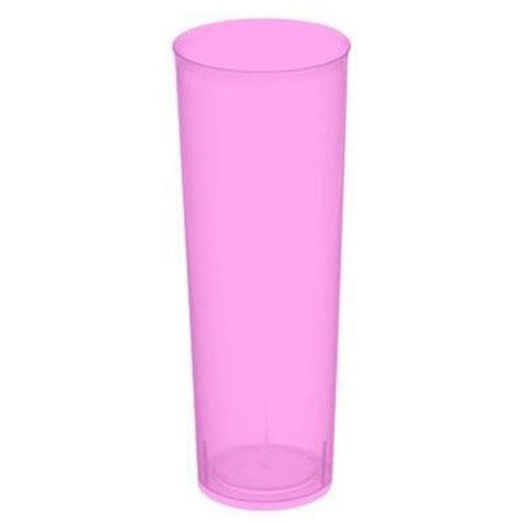 Vasos Tubo De Pl Stico Irrompibles Desechables Cc Color Fucsia