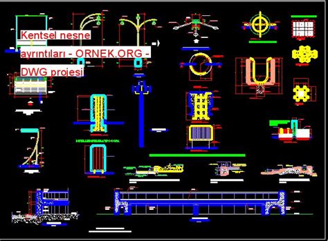 Kentsel Nesne Ayr Nt Lar Dwg Projesi Nesneler Autocad