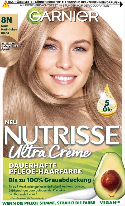 Garnier Nutrisse Garnier Nutrisse Haarverf 8N Nude Natuurlijk Blond 1