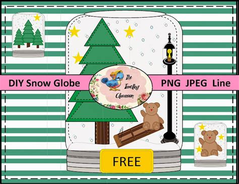 The Traveling Classroom: Snow Globe Art Tutorial (Freebie)