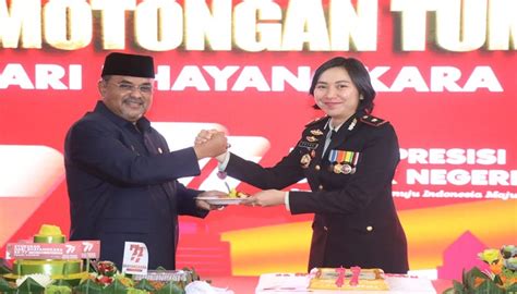 Polres Karimun Gelar Upacara Dan Puncak Syukuran Hari Bhayangkara Ke