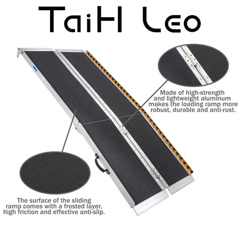 Taih Leo Ft Wheelchair Ramp L X W Threshold Ramp Lbs