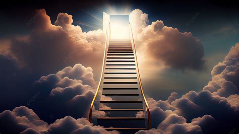 Heaven Ladder Night Sky Background, Lineage, Ladder, Night Sky ...