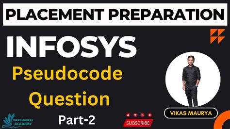 Infosys Pseudocode Questions Part 2 Placement Preparation YouTube