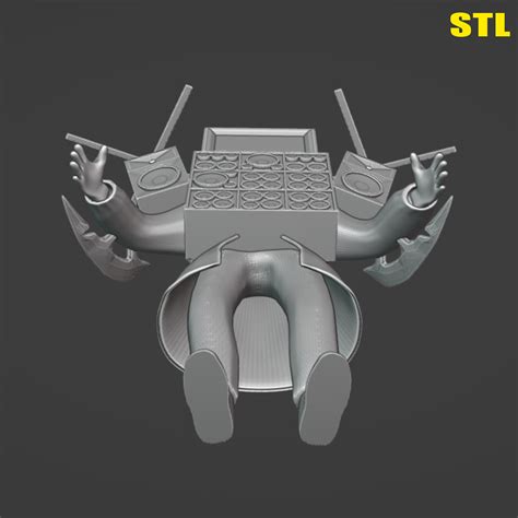 Файл Stl Titan Tv Man Upgraded Skibidi Toilet Titan Sculpture 👨