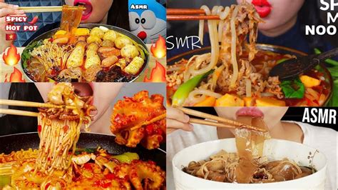 CHINESE SPICY HOT POT MALA TANG ASMR COMPILATION YouTube