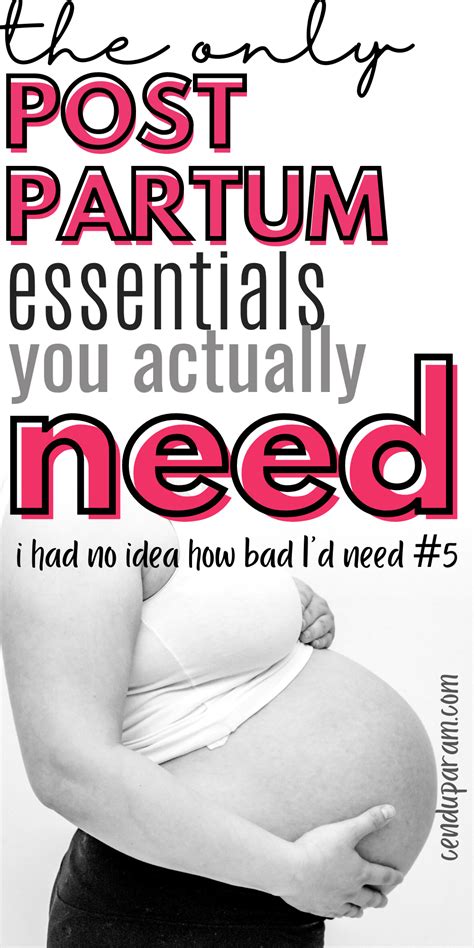 Postpartum Necessities For Mom After Birth Checklist Artofit