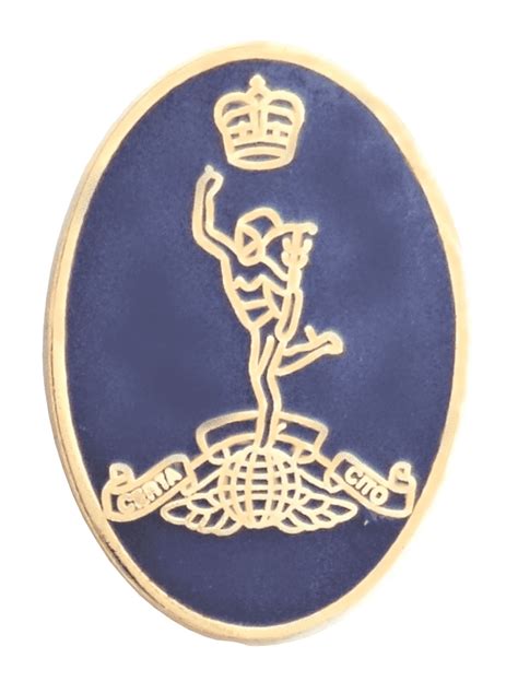 British Army Royal Corps Of Signals Oval Pin Badge Mod Approved 1905