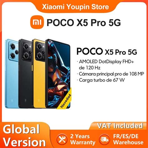 POCO teléfono inteligente X5 Pro 5G versión Global Original 128GB