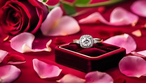 Premium Ai Image An Engagement Ring Nestled In A Velvet Box With A