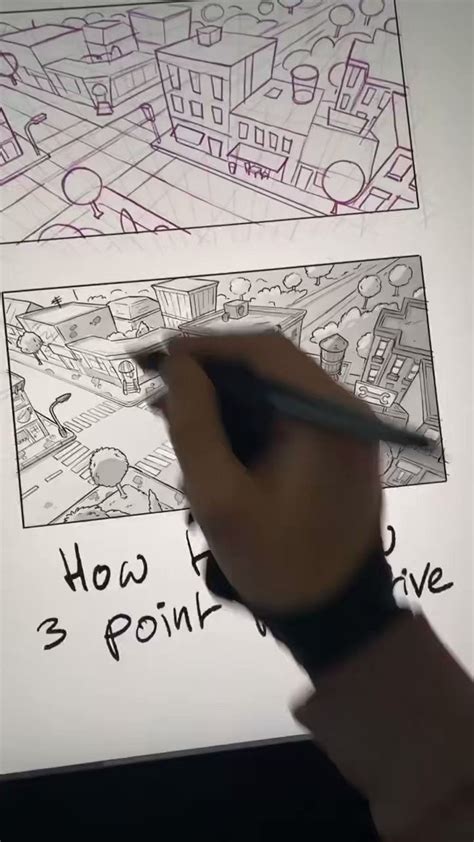 How To Draw 3 Point Perspective Drawing