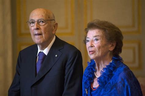 Who Is Clio Maria Bittoni Giorgio Napolitano S Wife Ex First Lady S