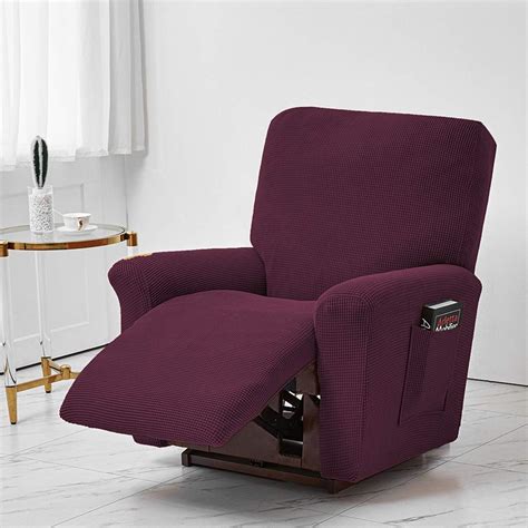 Jacquard Recliner Chair Covers Stretch Polyester Recliner Chair