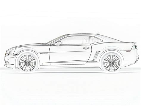 Camaro Chevrolet Coloring Pages Clipartmag Drawing Sketch Coloring Page ...