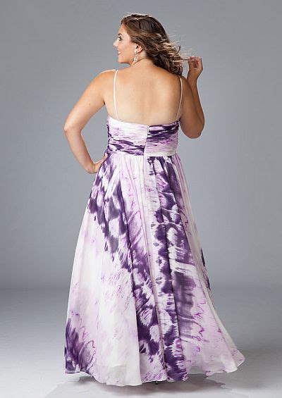 Sydneys Closet Purple Tie Dye Plus Size Prom Dress Sc7039 French Novelty