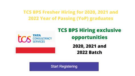 Tcs Bps Fresher Exclusive Opportunities Hiring For And