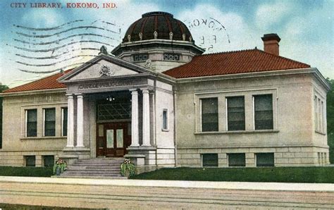 Library Postcards: 1910, Library, Kokomo, Indiana